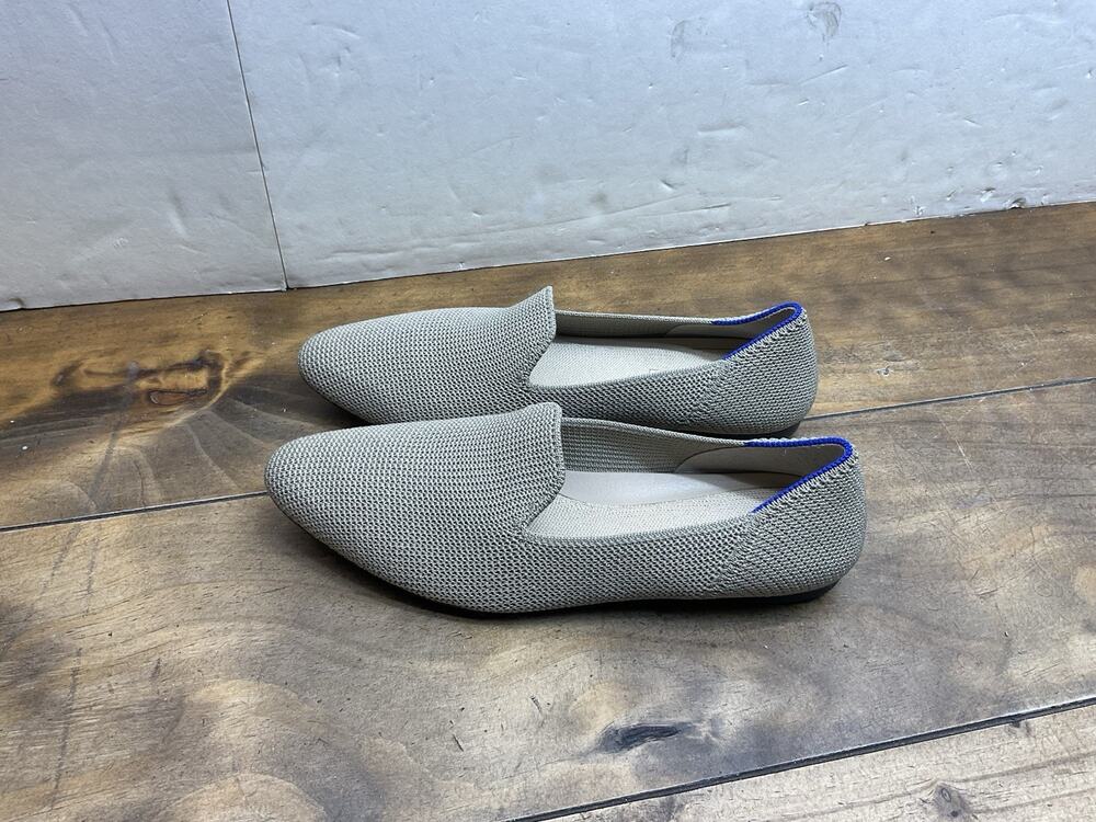 Rothy's The Loafer Beige Knit Slip On Flats Women's Size 7 Comfort Washable